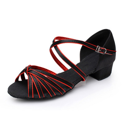 KARŠTI Nauji Lotynų Amerikos šokių batai Vaikiški šokių batai vaikams/vaikams/mergaitėms Moterims Šiuolaikiniai pobūvių salės Salsos pratybų batai Sandalai