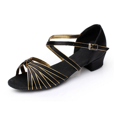 KARŠTI Nauji Lotynų Amerikos šokių batai Vaikiški šokių batai vaikams/vaikams/mergaitėms Moterims Šiuolaikiniai pobūvių salės Salsos pratybų batai Sandalai