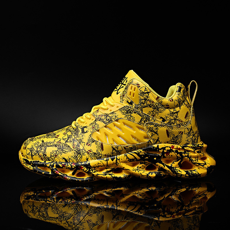 Skriešanas apavi Vīriešu kedas āra vieglas elpojošas pastaigu skriešanas Grafiti apavi Ērti sporta apavi Vīriešu zapatillas hombre