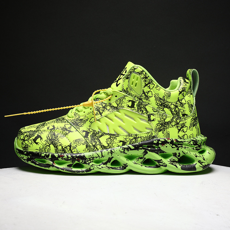 Skriešanas apavi Vīriešu kedas āra vieglas elpojošas pastaigu skriešanas Grafiti apavi Ērti sporta apavi Vīriešu zapatillas hombre