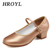 Sieviešu balles deju apavi Latin Elegant moderno deju apavi 4 cm papēža zamšādas un gumijas zole