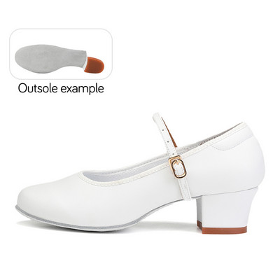 Sieviešu balles deju apavi Latin Elegant moderno deju apavi 4 cm papēža zamšādas un gumijas zole