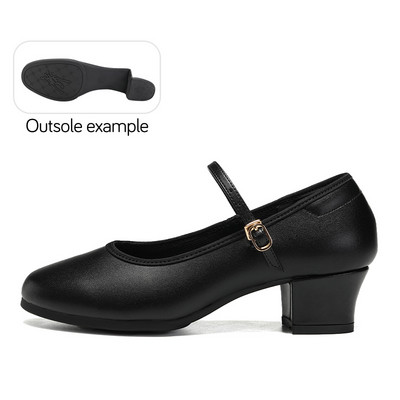 Sieviešu balles deju apavi Latin Elegant moderno deju apavi 4 cm papēža zamšādas un gumijas zole