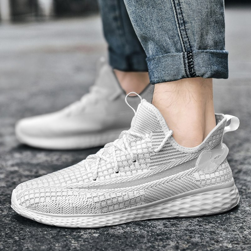 Jaunas čības vīriešiem elpojošs sieta mīksts un ērti skriešanas sporta apavi Viegli unisex sieviešu sporta apavi pāriem