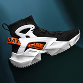 Ανδρικές κάλτσες παπούτσια sneakers υπαίθριο τρέξιμο αθλητικά αναπνεύσιμο ελεύθερου χρόνου ελαστικό πλέγμα καλοκαιρινό ελαφρύ μεγάλο μέγεθος ιπτάμενα παπούτσια νέα 2021