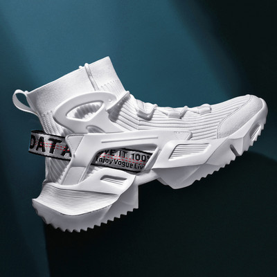 Ανδρικές κάλτσες παπούτσια sneakers υπαίθριο τρέξιμο αθλητικά αναπνεύσιμο ελεύθερου χρόνου ελαστικό πλέγμα καλοκαιρινό ελαφρύ μεγάλο μέγεθος ιπτάμενα παπούτσια νέα 2021