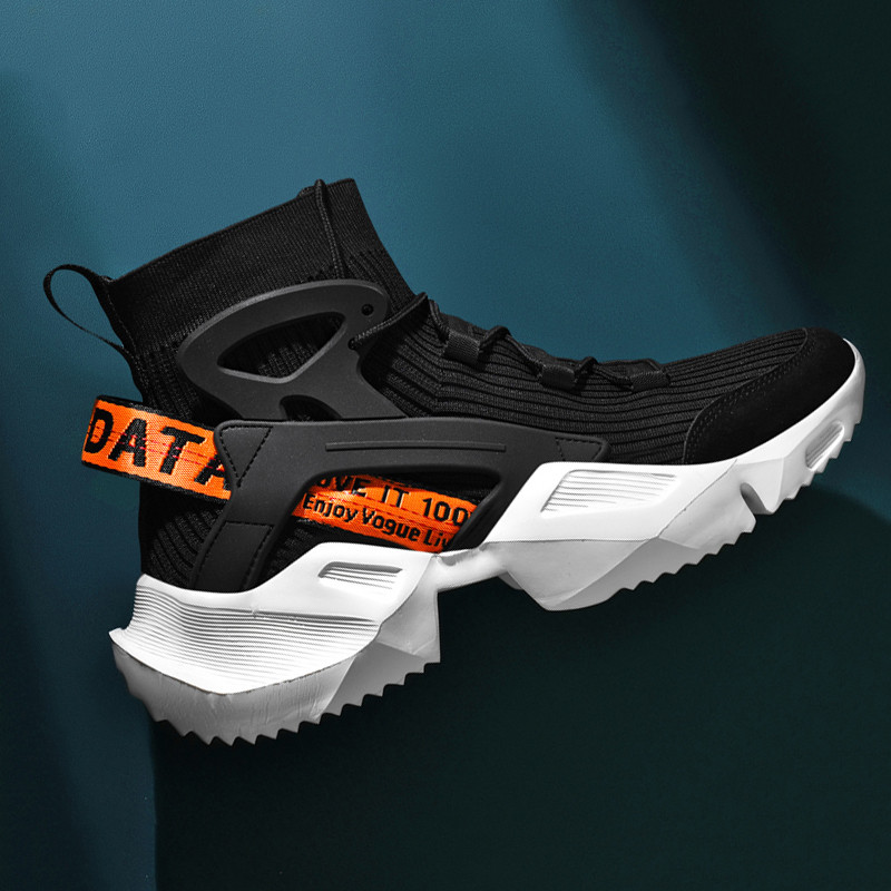 Ανδρικές κάλτσες παπούτσια sneakers υπαίθριο τρέξιμο αθλητικά αναπνεύσιμο ελεύθερου χρόνου ελαστικό πλέγμα καλοκαιρινό ελαφρύ μεγάλο μέγεθος ιπτάμενα παπούτσια νέα 2021