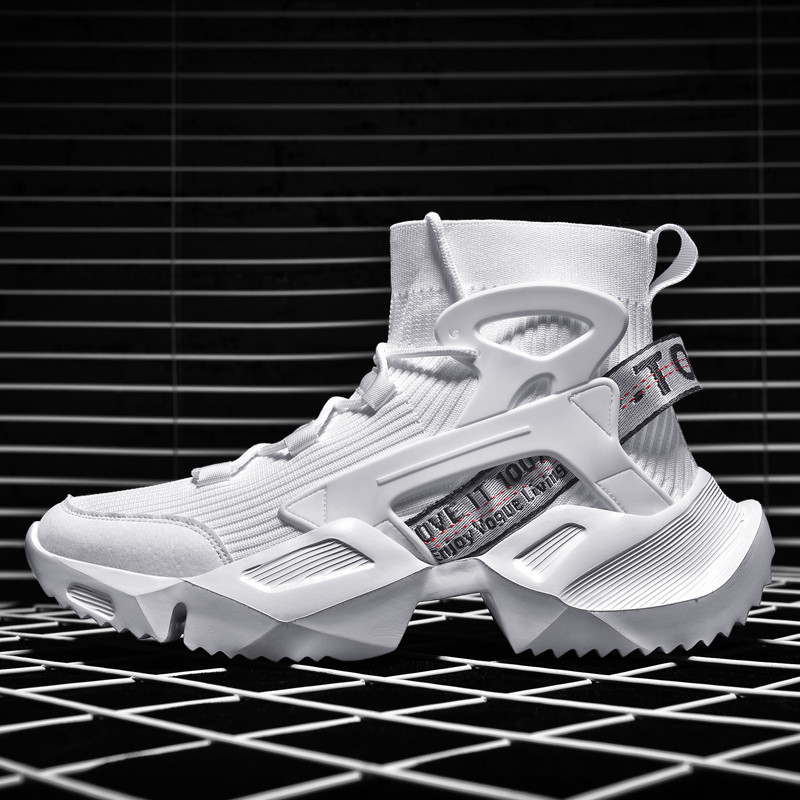 Ανδρικές κάλτσες παπούτσια sneakers υπαίθριο τρέξιμο αθλητικά αναπνεύσιμο ελεύθερου χρόνου ελαστικό πλέγμα καλοκαιρινό ελαφρύ μεγάλο μέγεθος ιπτάμενα παπούτσια νέα 2021