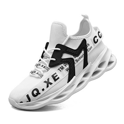 Jaunumi Sporta apavi, čības Vīriešu apavi, balti, elpojoši, elpojoši vīriešu trenažieri Viegli sporta apavi skriešanai, liela izmēra 39-46, piegāde