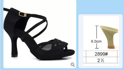 Evkoodance 2018 Ērti sieviešu latīņu apavi 5 cm 6 cm 7 cm 8 cm melni dzeltenbrūni balles latīņu deju apavi sievietēm Evkoo-492