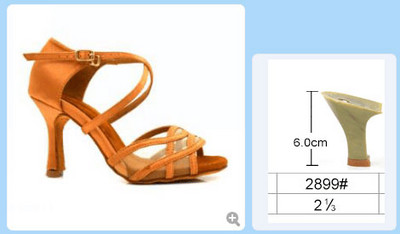 Evkoodance 2018 Ērti sieviešu latīņu apavi 5 cm 6 cm 7 cm 8 cm melni dzeltenbrūni balles latīņu deju apavi sievietēm Evkoo-492