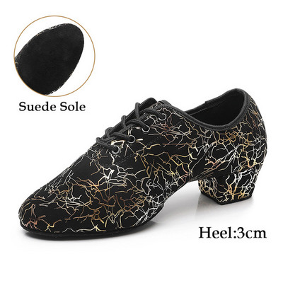 HROYL balles deju apavi Unisex latīņu deju apavi sievietēm Sieviešu meiteņu džeza tango modernās deju apavi Salsa zamšādas zole