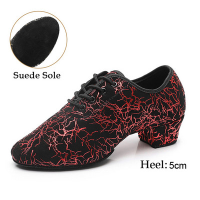 HROYL balles deju apavi Unisex latīņu deju apavi sievietēm Sieviešu meiteņu džeza tango modernās deju apavi Salsa zamšādas zole
