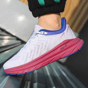 Нови маратонки Мъжки 2023 Ежедневни обувки Модни Спортни Еластични Мрежести Дамски Неплъзгащи се Удобни Мъжки Обувки
