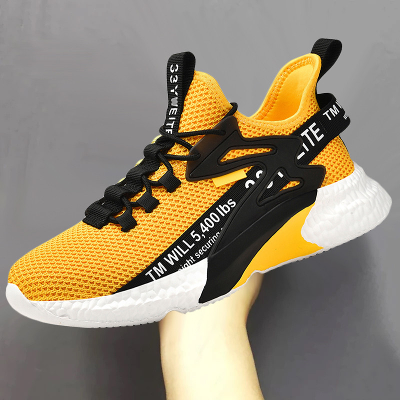 Ανδρικά παπούτσια casual Νέα αθλητικά παπούτσια Άνετα ιπτάμενα υφαντά αθλητικά τρέξιμο αναπνεύσιμα αντιολισθητικά ελαστικά ανδρικά παπούτσια τένις