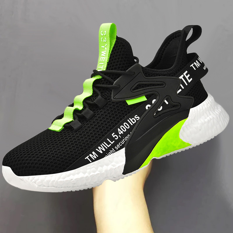 Ανδρικά παπούτσια casual Νέα αθλητικά παπούτσια Άνετα ιπτάμενα υφαντά αθλητικά τρέξιμο αναπνεύσιμα αντιολισθητικά ελαστικά ανδρικά παπούτσια τένις