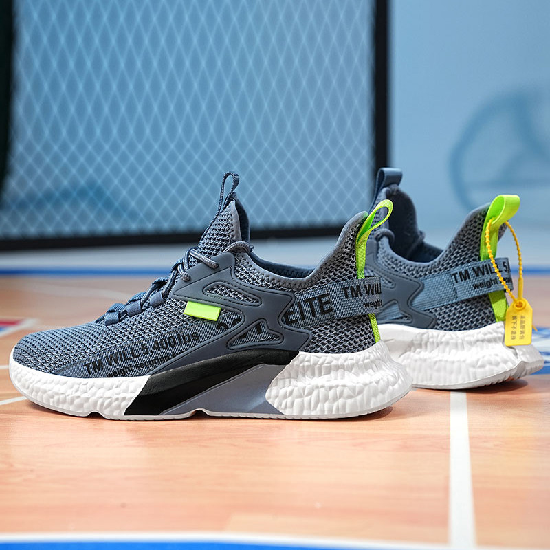 Ανδρικά παπούτσια casual Νέα αθλητικά παπούτσια Άνετα ιπτάμενα υφαντά αθλητικά τρέξιμο αναπνεύσιμα αντιολισθητικά ελαστικά ανδρικά παπούτσια τένις