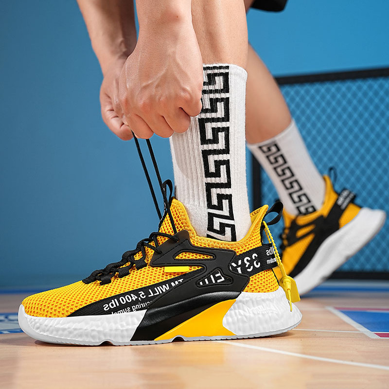 Ανδρικά παπούτσια casual Νέα αθλητικά παπούτσια Άνετα ιπτάμενα υφαντά αθλητικά τρέξιμο αναπνεύσιμα αντιολισθητικά ελαστικά ανδρικά παπούτσια τένις