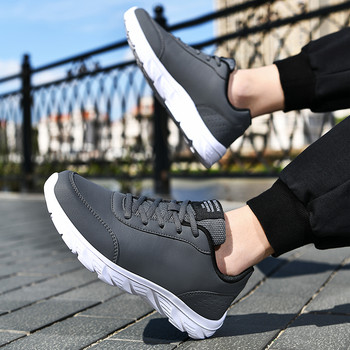 New Leisure Fashion Ανδρικά παπούτσια για τρέξιμο 46 Δερμάτινα μαλακά ανδρικά αθλητικά παπούτσια υψηλής ποιότητας 45 Μεγάλο μέγεθος Outdoor Walking Spring Ανδρικά παπούτσια