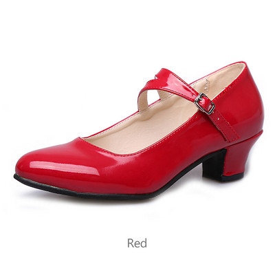 Latīņamerikas deju apavi Sieviešu flamenko apavi Ādas papēži Mīksta zole Moderna Salsas balles deju apavi Sieviešu džeza tango deju apavi