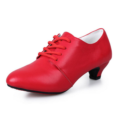 Latīņamerikas deju apavi Sieviešu flamenko apavi Ādas papēži Mīksta zole Moderna Salsas balles deju apavi Sieviešu džeza tango deju apavi