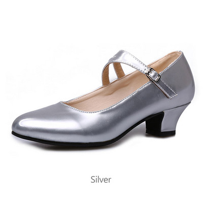 Latīņamerikas deju apavi Sieviešu flamenko apavi Ādas papēži Mīksta zole Moderna Salsas balles deju apavi Sieviešu džeza tango deju apavi