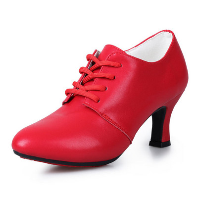 Latīņamerikas deju apavi Sieviešu flamenko apavi Ādas papēži Mīksta zole Moderna Salsas balles deju apavi Sieviešu džeza tango deju apavi