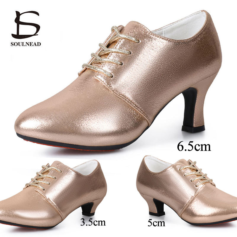 Latīņamerikas deju apavi Sieviešu flamenko apavi Ādas papēži Mīksta zole Moderna Salsas balles deju apavi Sieviešu džeza tango deju apavi