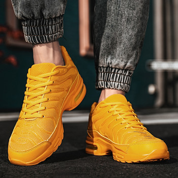 Παπούτσια για τρέξιμο Ανδρικά Νέο Μαξιλάρι Αέρος Αθλητικά Παπούτσια Καλοκαιρινό Υπαίθριο Τζόκινγκ Κίτρινο Ποιότητας Άνετο Αναπνεύσιμο Ελαφρύ