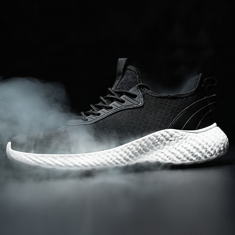 Balta 48 dydžio Vasariniai tinkliniai vyriški batai Lengvi sportbačiai Bėgimo Snickers Naujas Minkštas Padas Patogūs Sportiniai Sportiniai Batai 30cm
