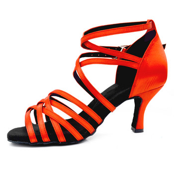 Evkoodance Γυναικεία Tango/Αίθουσα Χορού/Λάτιν χορευτικά παπούτσια χορού Σέξι ψηλοτάκουνα παπούτσια Salsa για κορίτσια Γυναικεία 6 cm/7 cm/8 cm/10 cm
