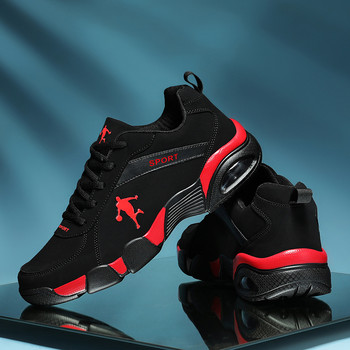 2022 Нови мъжки спортни обувки Баскетболни обувки с въздушна възглавница Дишащи Спортни обувки от PU кожа Обувки за бягане Обувки Мъжки маратонки