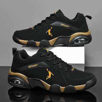 2022. g. Jauni vīriešu sporta apavi gaisa spilveni Basketbola apavi elpojoši PU ādas sporta apavi skriešanas apavi apavi Vīriešu kedas