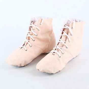 Нов стил маратонки дамски обувки високи обувки за танци удобни меки долни обувки платнени обувки за джаз танци дамски спортни Оксфорд