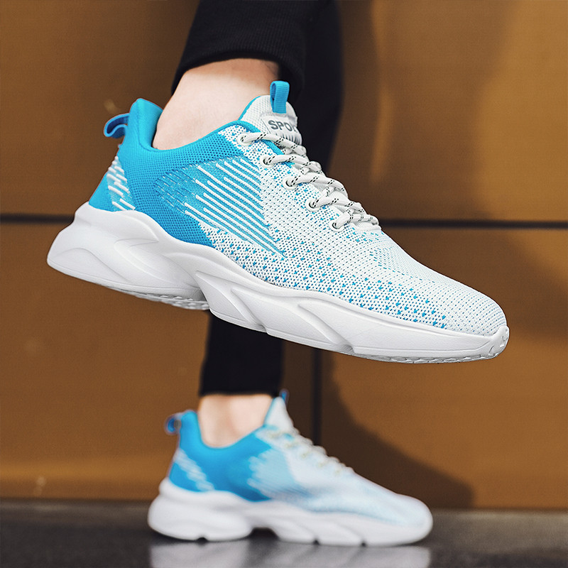 Bėgimo bateliai vyriški, kvėpuojantys lengvi, minkšti madingi sportbačiai, skirti lauko sportiniams batams suvarstyti vyrų teniso treniruokliai