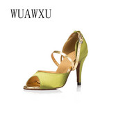 NATASHA2023 Női Latin tánccipők Modern jazz felnőtt nyári szandálok szatén Stage Performance tánccipők