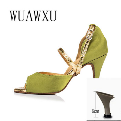 NATASHA2023 Női Latin tánccipők Modern jazz felnőtt nyári szandálok szatén Stage Performance tánccipők