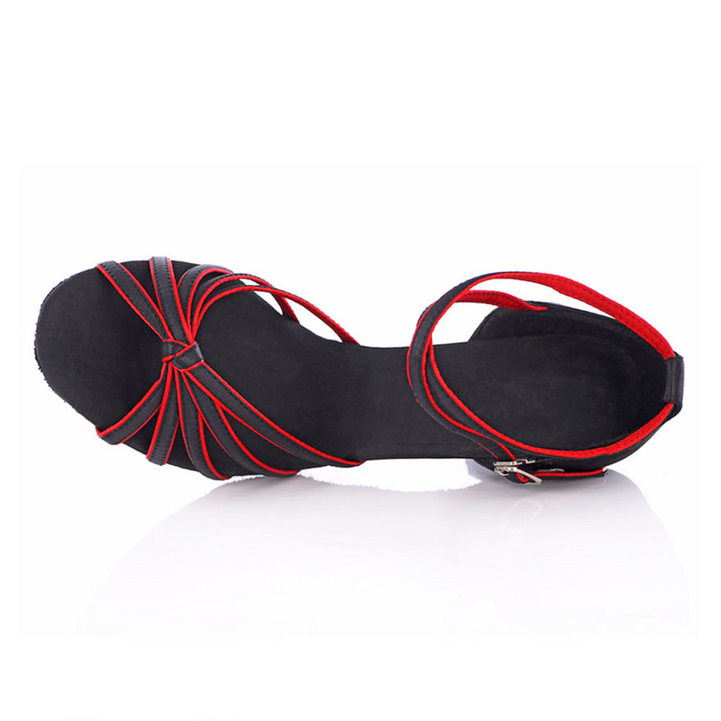 Moteris Latin Salsa šokių batai Raudoni šokių batai Moteriški tango šokių batai aukštakulniai 5 cm 7 cm Seksualūs moterų šokių sportbačiai