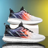 Viegli skriešanas apavi vīriešiem, 2023. gada elpojoši skriešanas sporta apavi Street Trend vīriešu apavi, lielie 39-46 izmēri.