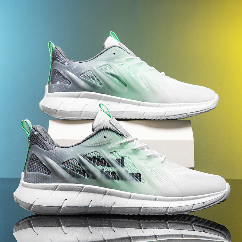 Viegli skriešanas apavi vīriešiem, 2023. gada elpojoši skriešanas sporta apavi Street Trend vīriešu apavi, lielie 39-46 izmēri.