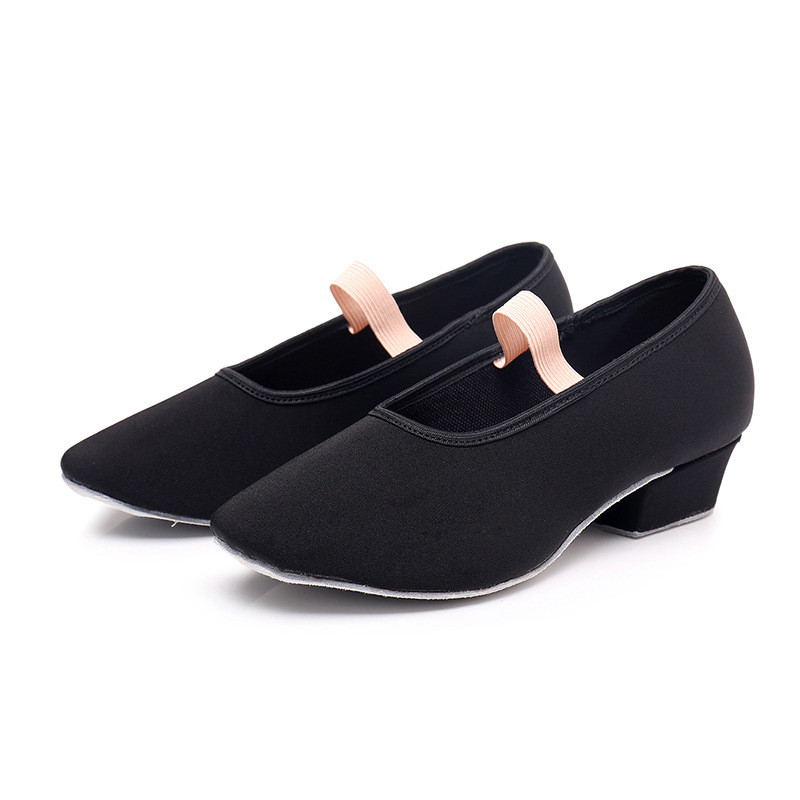 Skolotāju deju apavi tēlu reprezentācijas sievietes mīkstas audekla apavi balets bērniem prakses prasmes, sporta kurpes, balles zāle