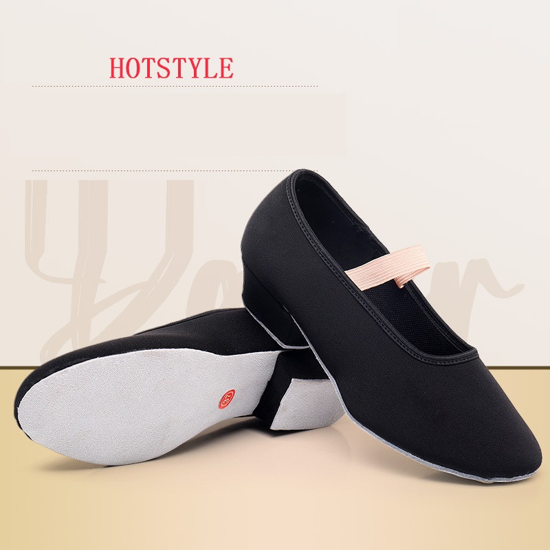 Skolotāju deju apavi tēlu reprezentācijas sievietes mīkstas audekla apavi balets bērniem prakses prasmes, sporta kurpes, balles zāle