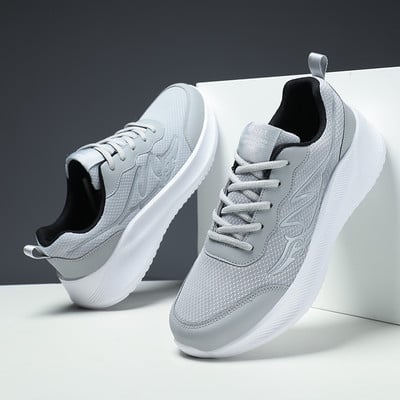 Vasaras vīriešu skriešanas apavi sieta Ērti vīriešu pastaigu apavi Ikdienas āra elpojošas sporta kedas Sporta apavi Zapatillas