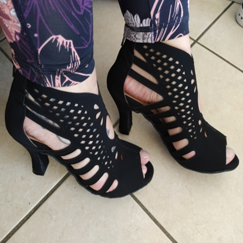 Εξασκηθείτε στις μπότες λάτιν χορού για κορίτσια Παπούτσια χορού Salsa Tango Indoor Suede αθλητικά παπούτσια χορού Αίθουσα χορού Παπούτσια χορού Κούβας Χορός τακουνιών