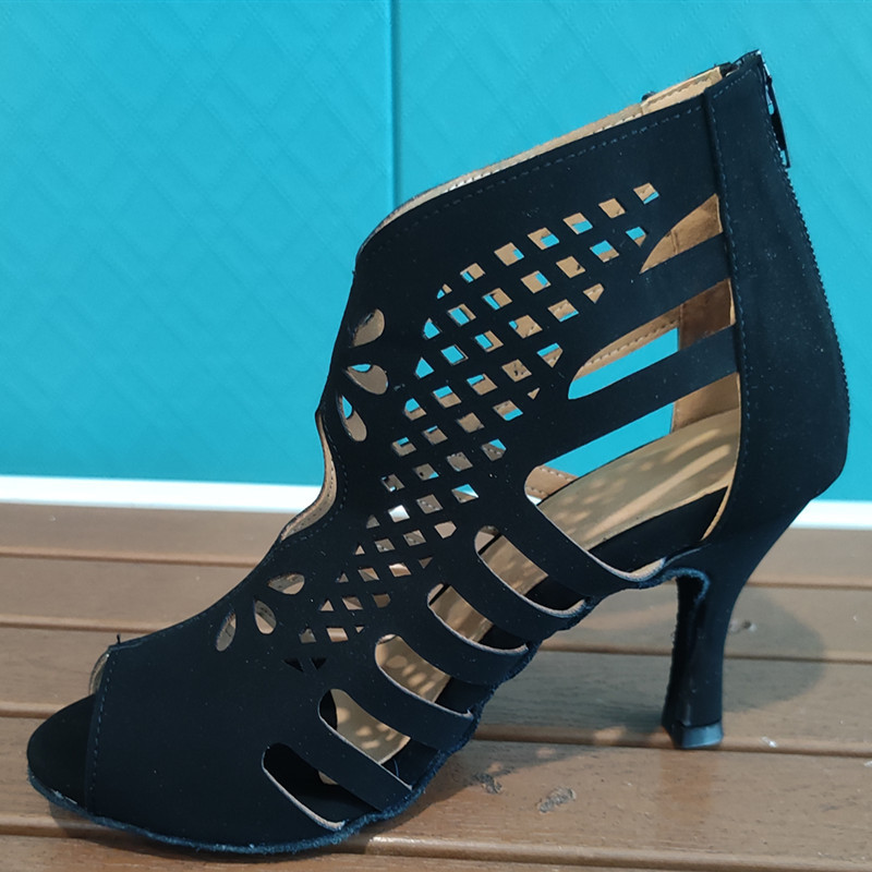 Εξασκηθείτε στις μπότες λάτιν χορού για κορίτσια Παπούτσια χορού Salsa Tango Indoor Suede αθλητικά παπούτσια χορού Αίθουσα χορού Παπούτσια χορού Κούβας Χορός τακουνιών