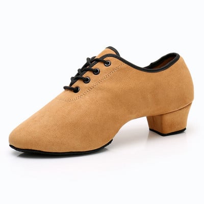 Vyriški Moteriški Lotynų Amerikos šokių batai Minkšti patalpų modernūs pramoginių šokių batai Spalvoti pratimų batai Odiniai vaikų šokių sportbačiai