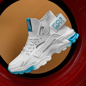 2020 m. nauji vyriški sportbačiai kojinės batai lengvi didelio dydžio bėgimas 47 dydis balta oranžinė vaikščiojimas aukšta viršūne bėgiojimas lauke vienspalvis