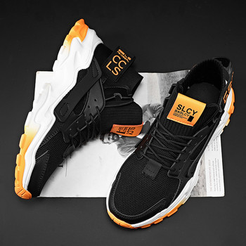 2020 нови мъжки маратонки чорапи обувки леки големи размери за бягане 47 размер бели оранжеви ходене високи джогинг на открито плътен цвят