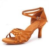 Ženske latino plesne cipele Ballroom Tango cipele za žene Djevojke Udobne satenske plesne cipele za žene Mekana peta 5/7 CM A276