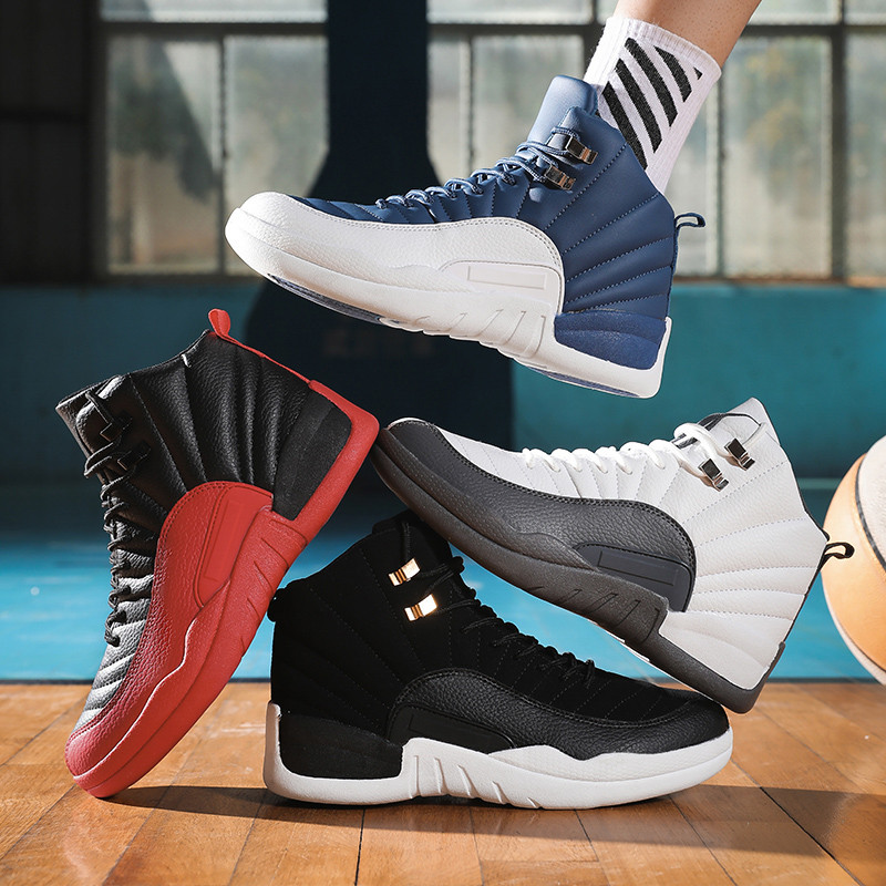 Karstā izpārdošana vīriešu basketbola apavi Augstas čības Vīriešu retro basketbola apavi Šņorējami Trend Vīriešu kedas pastaigu apavi sporta zālē